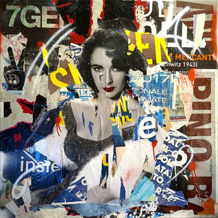 IMBRIGHI FILIPPO Roma (RM) TAKE IT WITH A PINCH OF SALT 2019 Collage e spray...