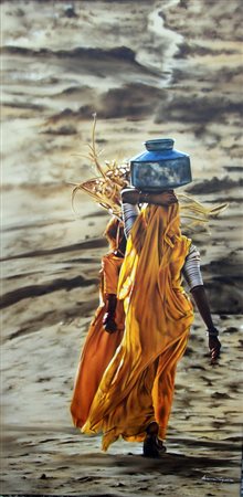 FUGAZZA ARIANNA Ferrara (Ferrara) Armonia Acrilico su tela con tecnica ad...