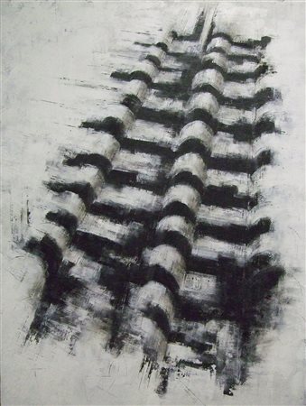 AROSIO EZIO LISSONE (MB) 1949 Evoluzione 2018 t.m. su pannello con listello...