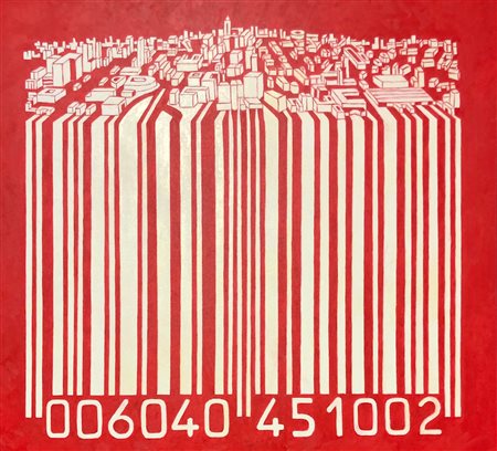 DE GOBBIS SEBASTIAN Beyrut (Verona) 1971 Codecity@coke 2018 Olio su tela...