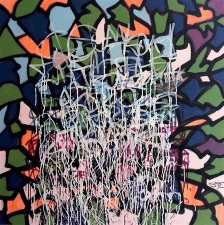 STOZ Milano (Milano) 1998 La Fleur - Il fiore 2018 acrilico su tela...