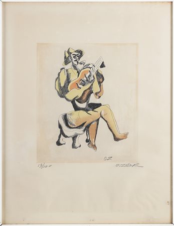 OSSIP ZADKINE Le guitariste.