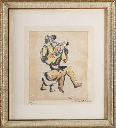 OSSIP ZADKINE Le guitariste.
