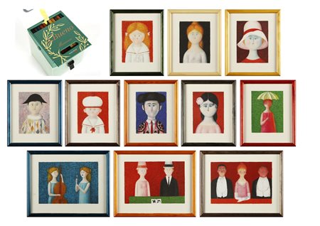 ANTONIO BUENO Lotto composto da n.11 litografie. Minimuseo.