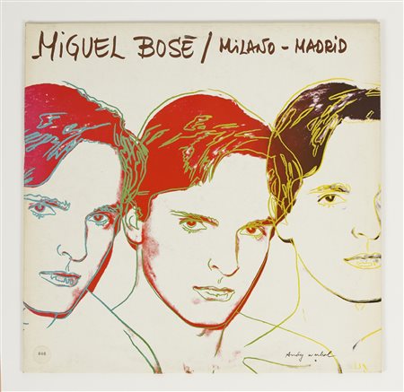 ANDY WARHOL Miguel Bose. Milano - Madrid.