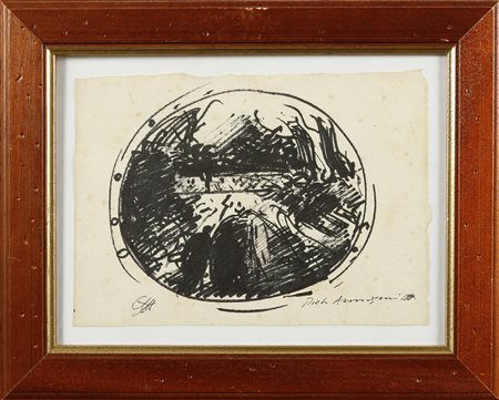 PIETRO ANNIGONI Studio per piatto commemorativo.