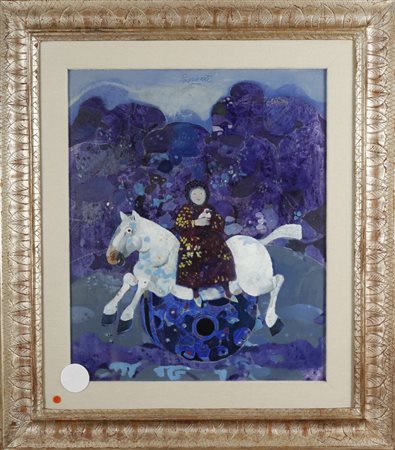 ANTONIO POSSENTI Un cavallo a dondolo.