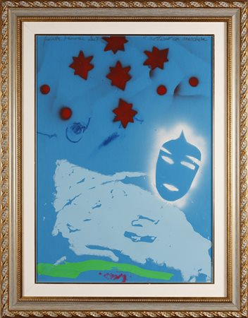 GIOSETTA (n.1932) FIORONI Notturno con maschera.