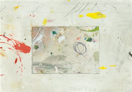 Walter Fusi Senza titolo, 1963 Tecnica mista su cartoncino, cm. 20x27 Firma e...