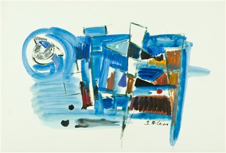 Italo Bolano Senza titolo Tecnica mista su carta, cm. 50x70 Firmato in basso...