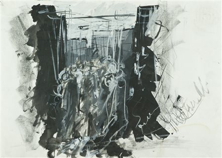 Marco Tamburro Lotto unico di due Opere - "Senza titolo", Tecnica mista su...