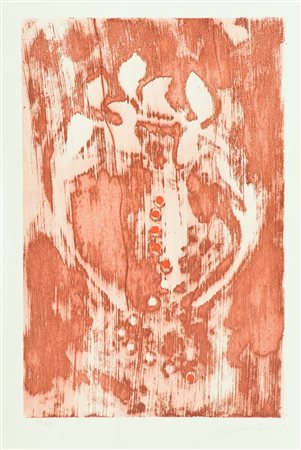 Omar Galliani Senza titolo Acquaforte di cm. 34,5x22,5, su carta di cm....