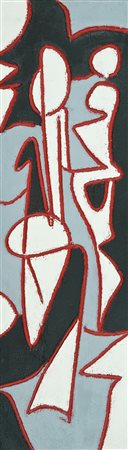 Silvano Spessot Personaggio, 2003 Tecnica mista su tavola, cm. 100x30 Sul...