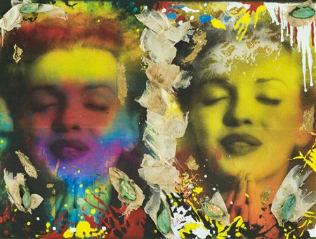 Rotere6 The dream of Marilyn Tecnica mista su tela, cm. 40x50 Firmato in...