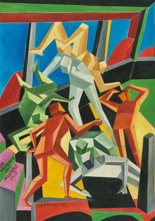 Fabrizio Marconi Da Cambiaso a De Pero Tecnica mista su carta, cm. 34x24...