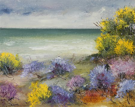 Luciano Pasquini Marina Olio su tela, cm. 40x50 Firmato in basso a destra....