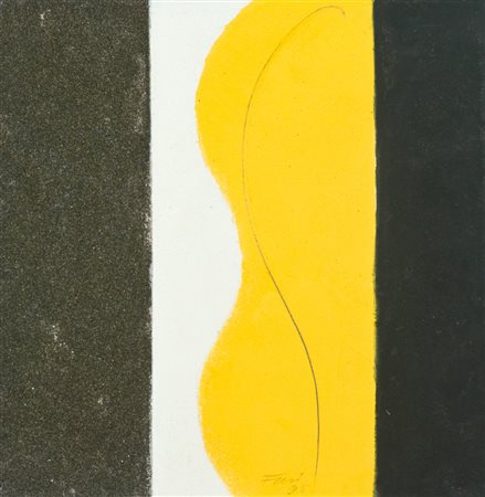 Walter Fusi Senza titolo, 1995 Tecnica mista su cartoncino, cm. 25x25 Firma e...