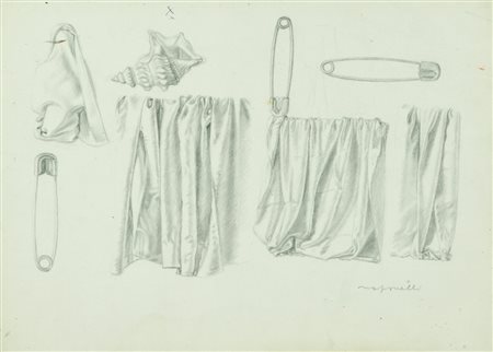 Tonino Naponelli Senza titolo Lapis su carta, cm. 24x33 Firmato in basso a...