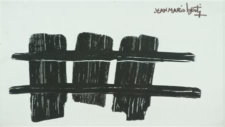 Jean Mario Berti Senza titolo, 1968 Olio su tavola, cm. 25,5x44,5 Firmato in...