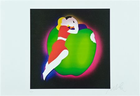 Marco Lodola Lotto unico di due Opere - "Senza titolo", Litografia su carta,...