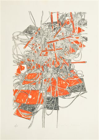 Roberto Barni Senza titolo Litografia su carta, cm. 70x50, es. 18/50 Firma in...