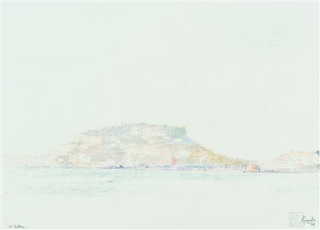 Peppino Piccolo L'Elba, 1975 Pastelli policromi su cartoncino, cm. 35x50...