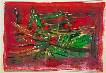 Giuseppe Bongi Senza titolo Tecnica mista su cartoncino, cm. 24x35 Siglato in...