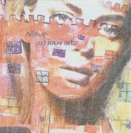 Roberto Malquori Quello che vuoi tu, 2010 Decollage su tela, cm. 20x20, in...