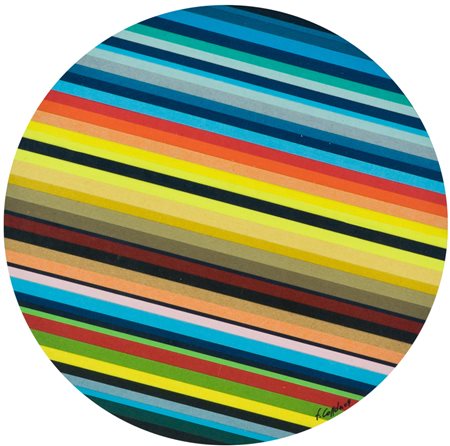 Ferdinando Coppola Disco n° 1, 2009 Collage, diametro, cm. 24 Firmato in...