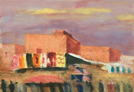 Salvatore Magazzini Marrakech Olio su tavola, cm. 35x50 Firmato in basso a...