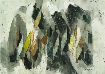 Enrico Sirello Studio, 1991 Tempera su cartoncino, cm. 22x30 Firma e data in...