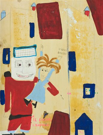 Lillo Bartoloni Il golem, 1996/97 Tecnica mista su tavola, cm. 65x50 Firma e...