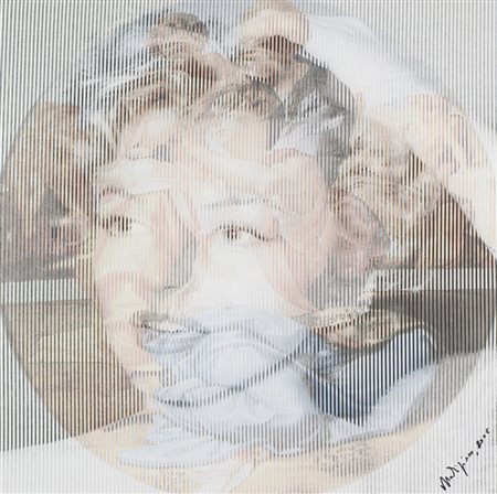 Malipiero Osmosi, 2006 Collage, cm. 80x80 Firma e data in basso a destra.