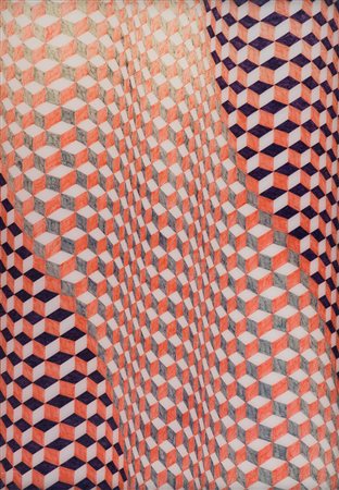 Anonimo Senza titolo Tecnica mista su vetro, cm. 70x50