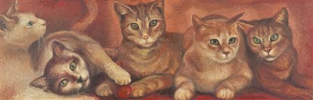 Daniele Govi Gatti, 1994 Olio su tavola, cm. 30x90 Firma e data in basso a...