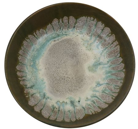 Marcello Fantoni Ciotola Ceramica dipinta, diametro cm. 20 Sotto la base: firma.