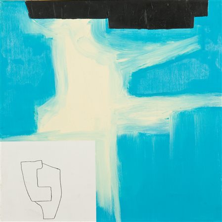 Stefano Loria Ultra corpo, 1994 Tecnica mista su tela, cm. 40x40 Sul verso:...