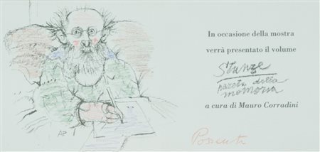 Antonio Possenti Stanze, parete della memoria Tecnica mista su carta, cm....