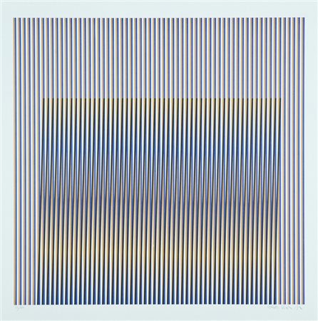 Carlos Cruz Diez Senza titolo Litografia su carta, cm. 68x68, es. 23/80 Firma...