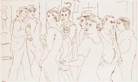 Aligi Sassu Figure Acquaforte di cm. 19x31, su carta di cm. 51,5x37,5, es....