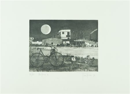 Tino Aime Periferia 2 Acquaforte di cm. 24x32, su carta di cm. 50x70, es....