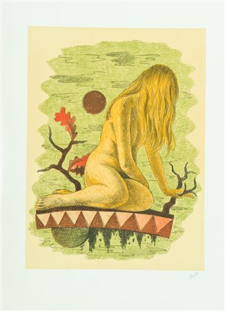 Gianfranco Rontani Nudo Litografia su carta, cm. 70x50 Firmato in basso a...