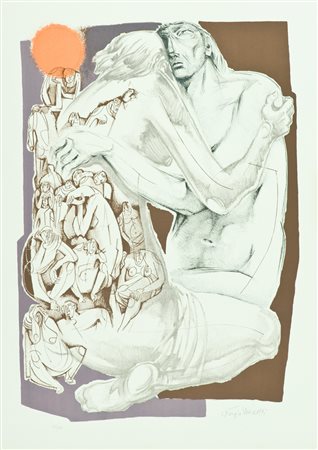 Giorgio Michetti Senza titolo Litografia su carta, cm. 70x50, es. 95/100...