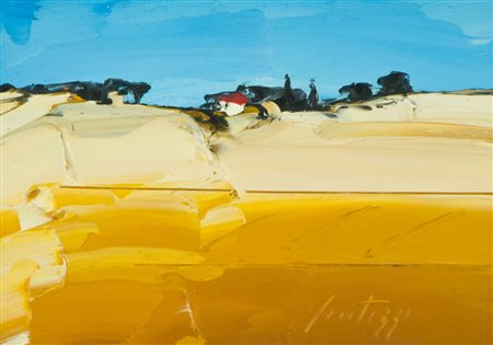 Sergio Scatizzi Paesaggio Olio su tavola, cm. 25x35 Firmato in basso a...