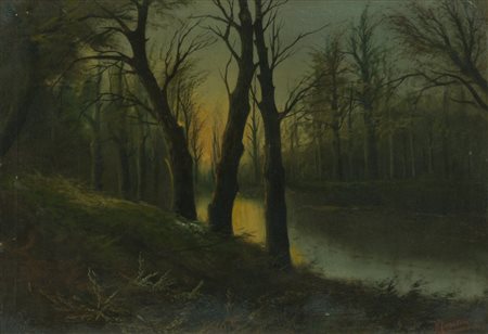 Maresca Paesaggio Olio su tela, cm. 46x66 Firmato in basso a destra.