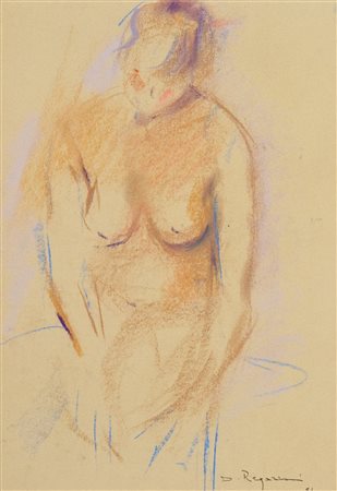 Domenica Regazzoni Nudo, 1994 Pastelli policromi su carta, cm. 50x35 Firma e...