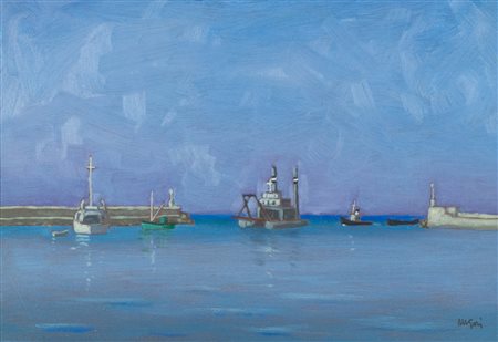 Marcello Gori Il bozzone Olio su tavola, cm. 19,5x28 Firmato in basso a...