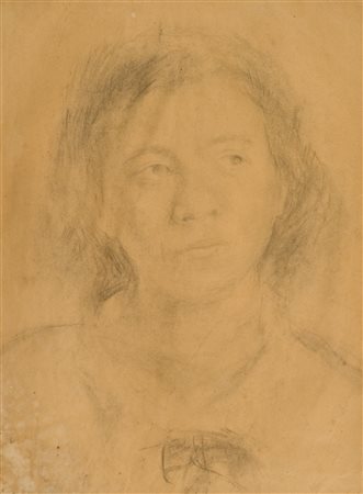 Rodolfo Margheri Volto Carboncino su carta, cm. 43x31 La carta presenta...