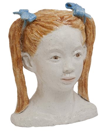 Paola Campioni Bambina, 2011 Terracotta smaltata, cm. 30x24x10 Sul verso:...