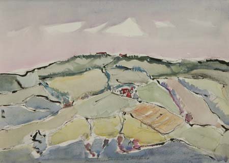 Francesco Rossini Ancona Acquerello su carta, cm. 25x35 Firma e titolo in...